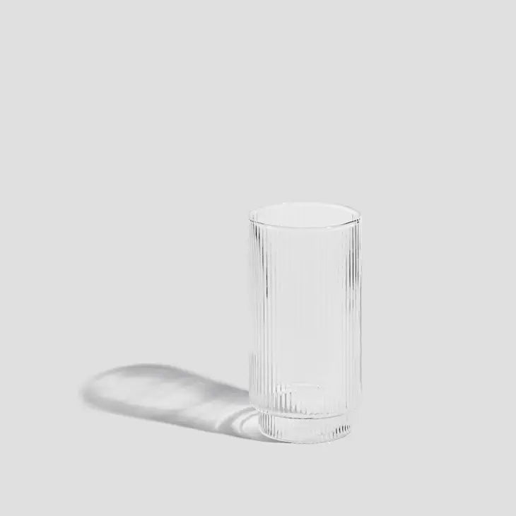 Tall Ridged Glassware (set of 4)
