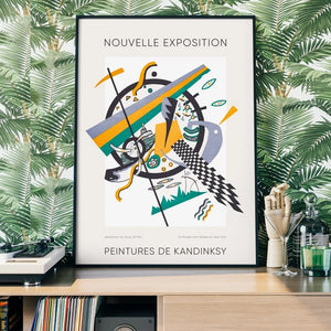 Kandinsky Nouvelle Exhibition Poster, Framed