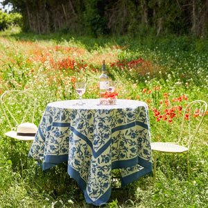 Granada Cornflower Blue Tablecloth - 59"x86"