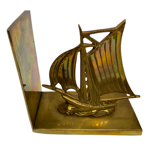Brass Sailboat Bookends