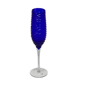 Blue Champagne Glasses (6)