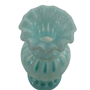 Blue Fenton Glass Vase