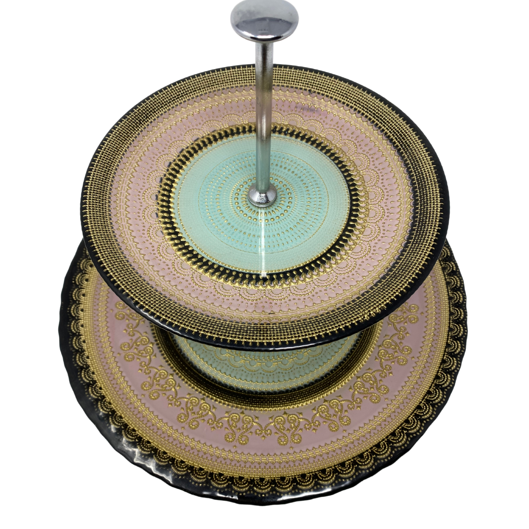 Beautiful Two-Tiered Cake Plate