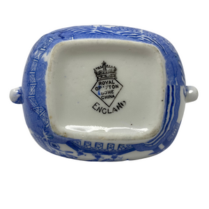 Royal Grafton Blue and White Handled Bowl