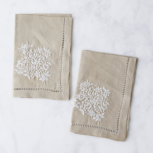 Italian Linen Dinner Napkins Set of Two