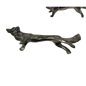 Vintage French Art Deco Fox Knife Rests (3)