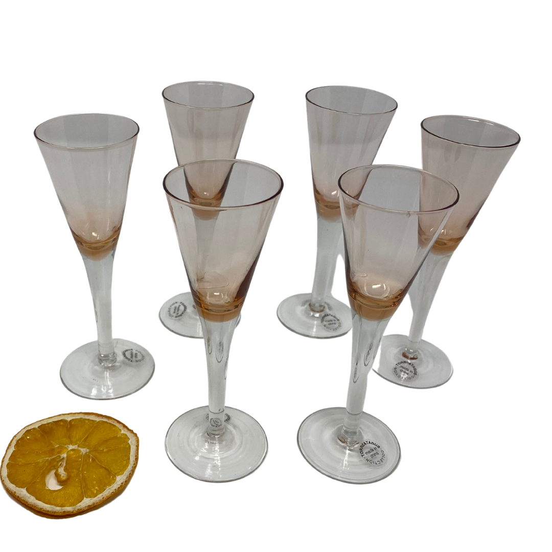 Pink Liqueur Glasses- Set of 6