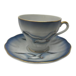 Seagull Porcelain Cup and Saucer