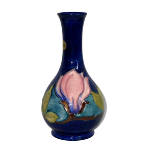 6.5 inch Moorcroft Bud Vase - Magnolia pattern