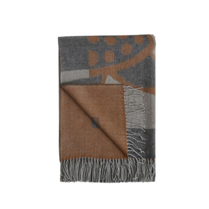 Cavallo Throw Chestnut & Grey - Alpaca