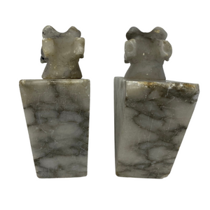 Marble Terrier Bookends