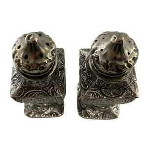4" Chased Salt and Pepper Shakers