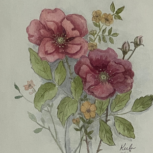 Vintage Maiden's Blush Botanical Print