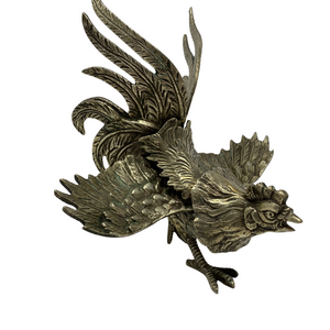 Brass Gaming Roosters - Pair