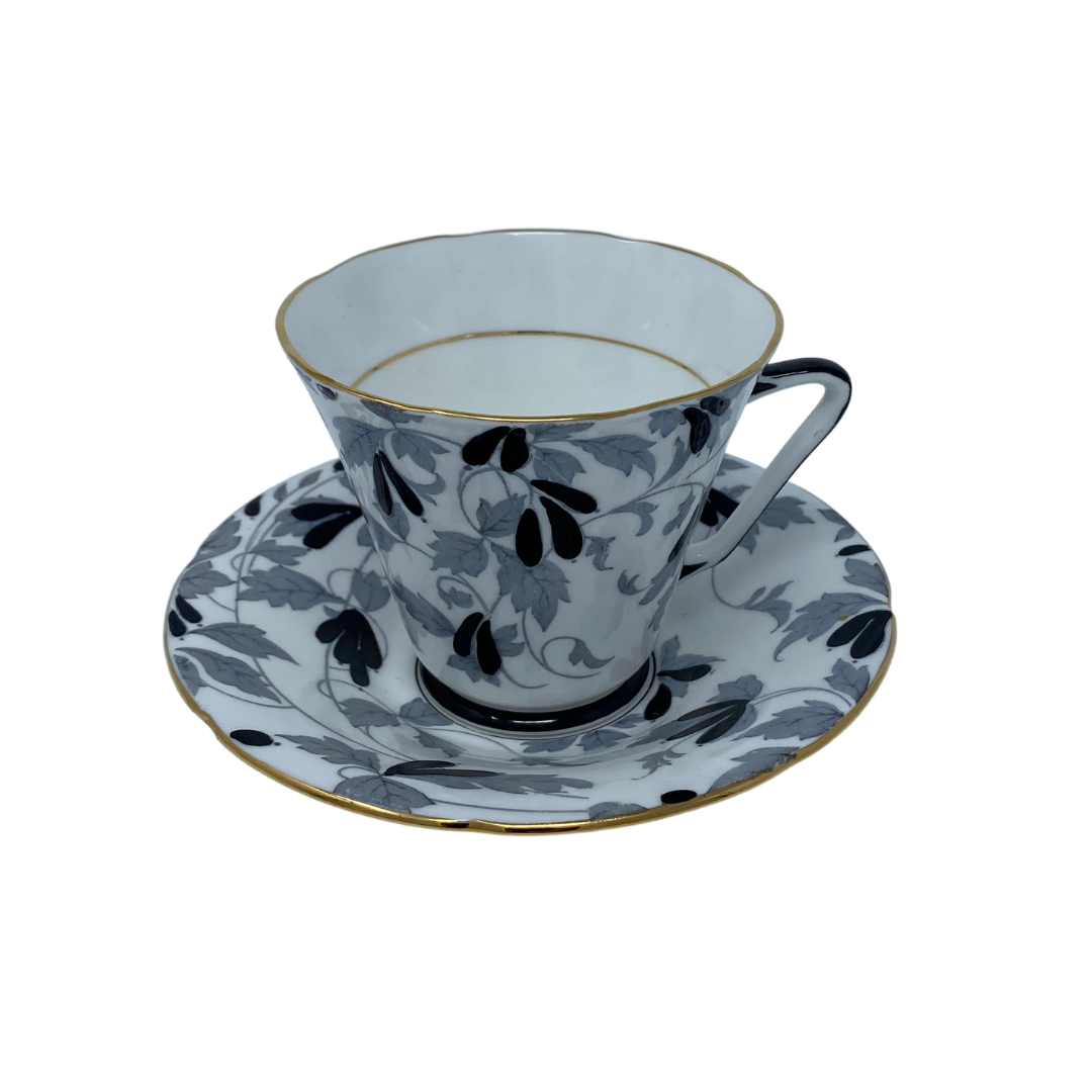 Black Cup and Saucer