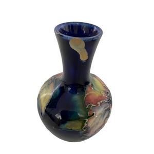 4 inch Moorcroft Blue Orchid Bud Vase (As Is)