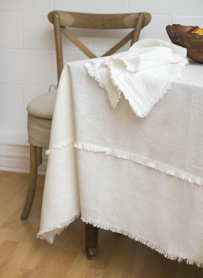 Stonewashed Linen Tablecloth