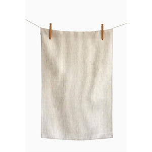Annex Tea Towel, Ivory and Natural Stripe
