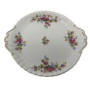 Royal Albert Cookie Plate - Moss Rose Pattern