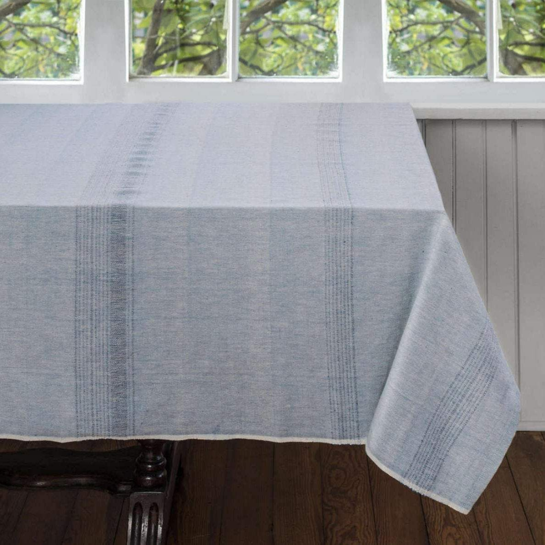 Juniper Berry Tablecloth, Handwoven Cotton