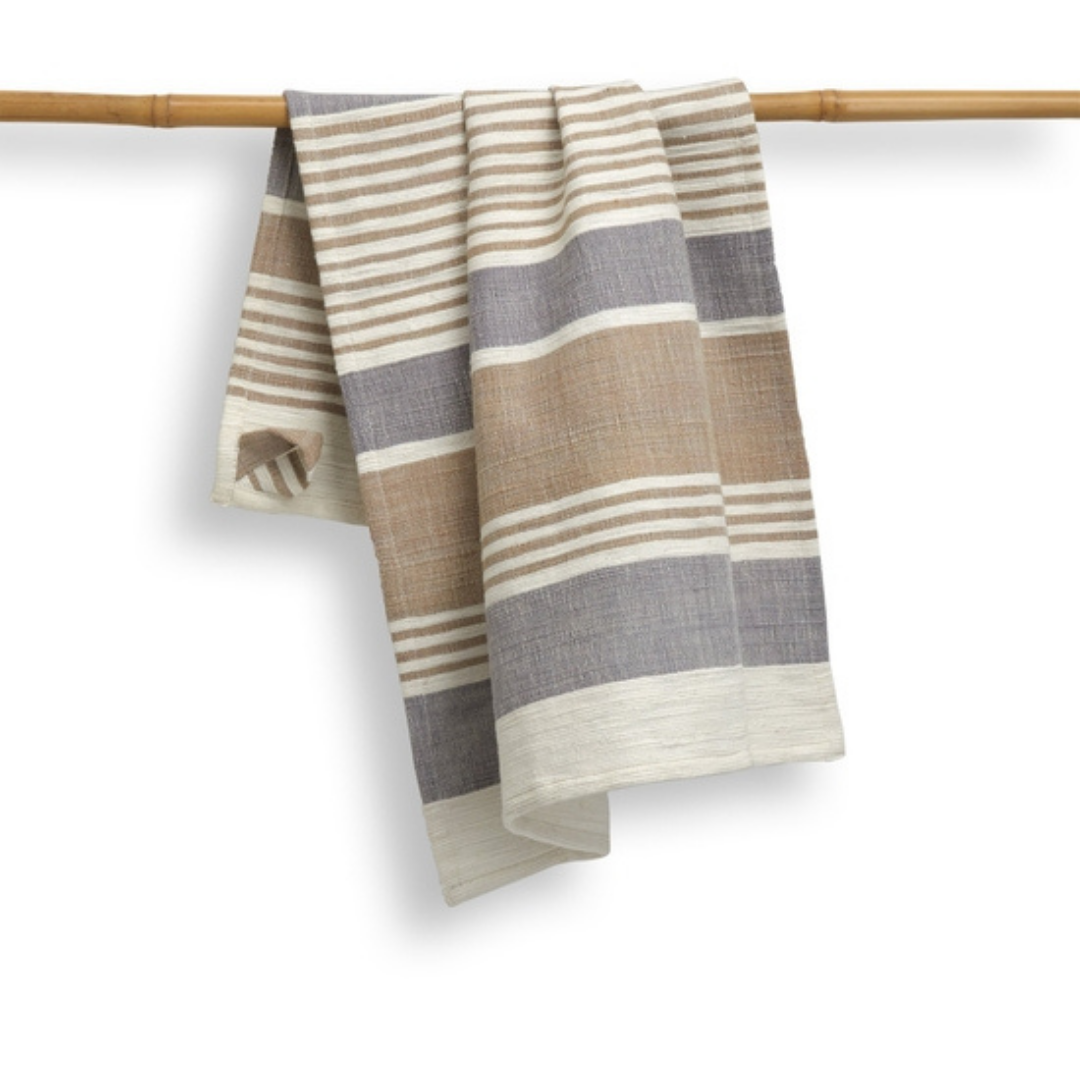 Pebble Tea Towel, Handwoven Cotton