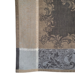 Majesty Tea Towel, Taupe with Grey Center